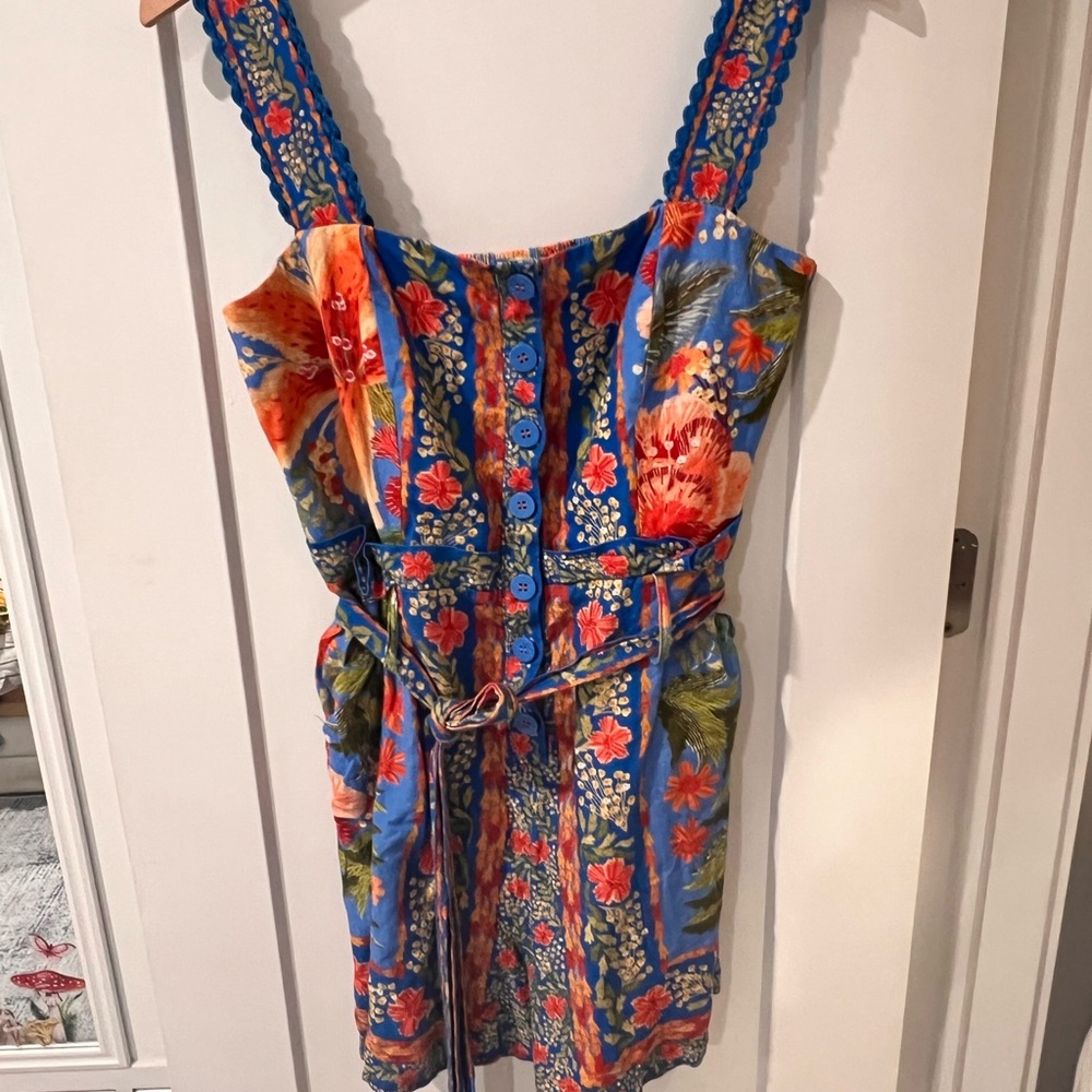 FARM Rio Blue Floral Jumpsuit